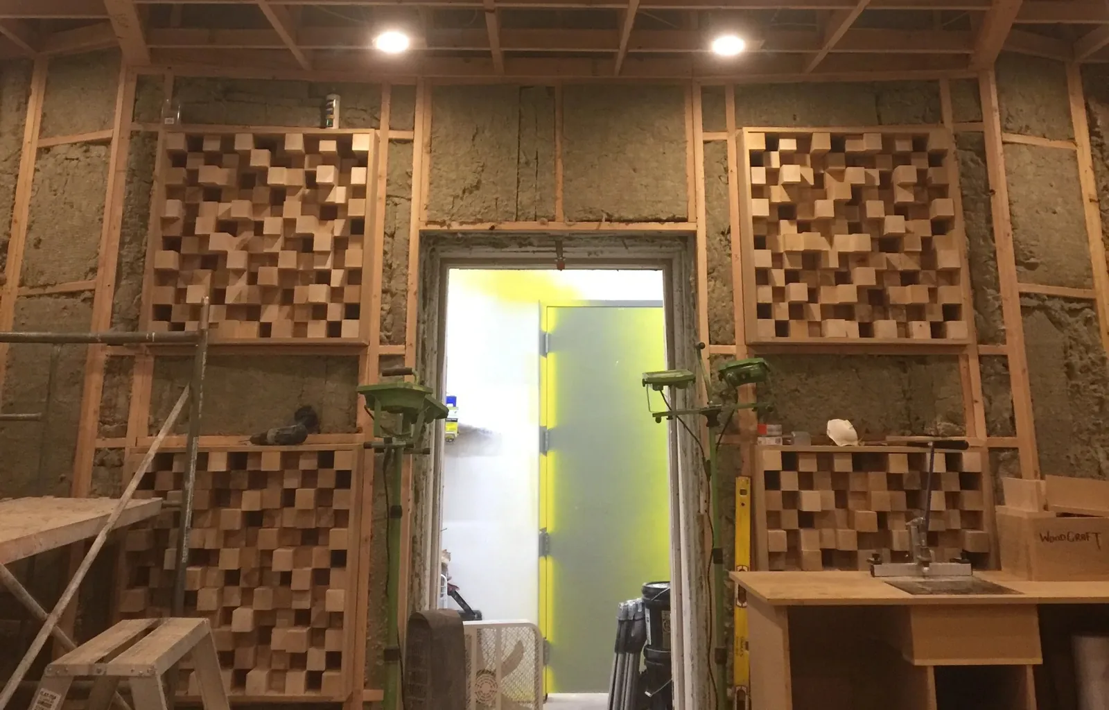 3 foot thick back wall complete